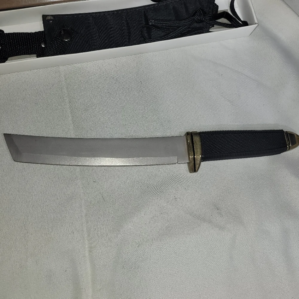 Tanto Fixed Blade Knife - Black